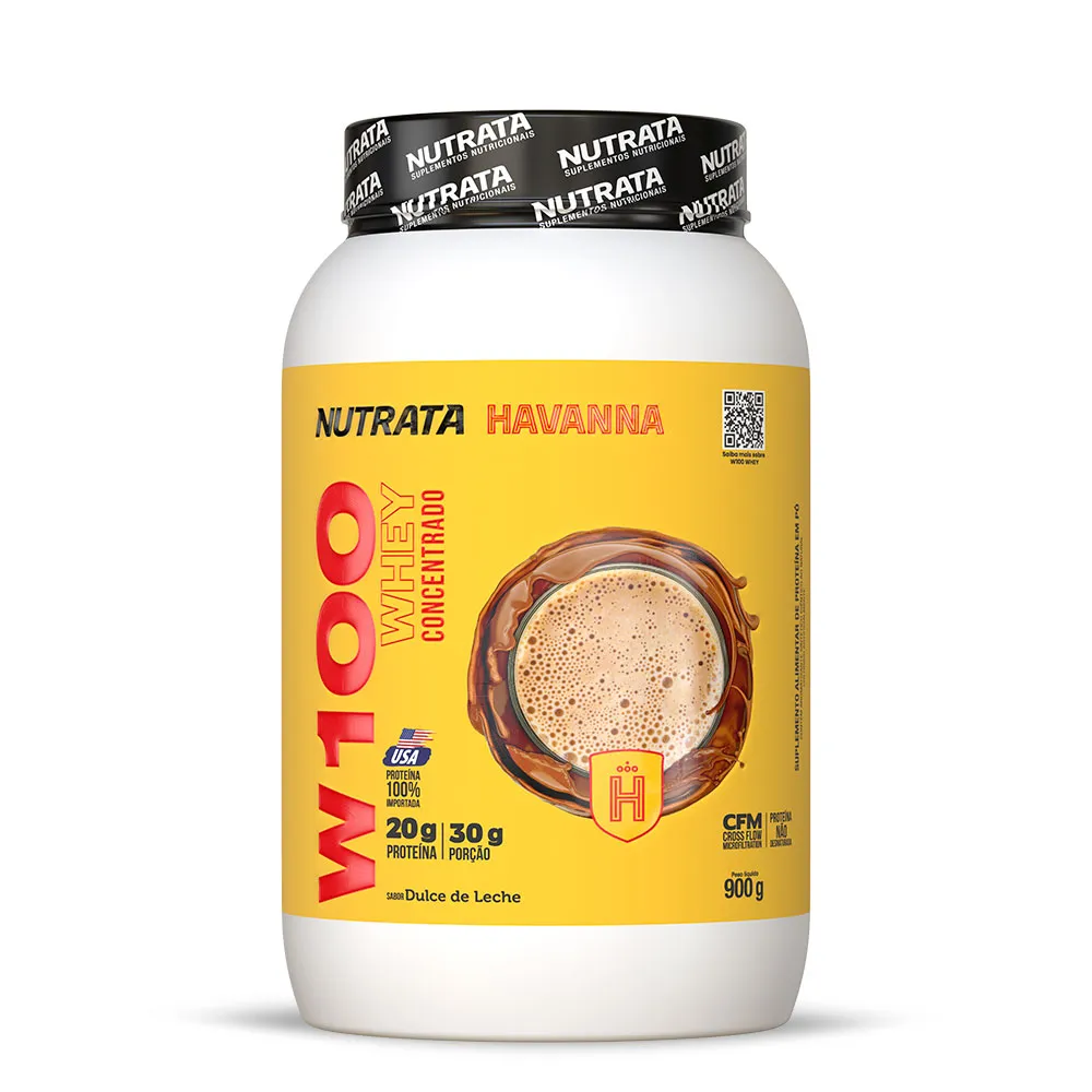 W100 Whey Concentrado (900g) Doce de Leite Havanna - Nutrata