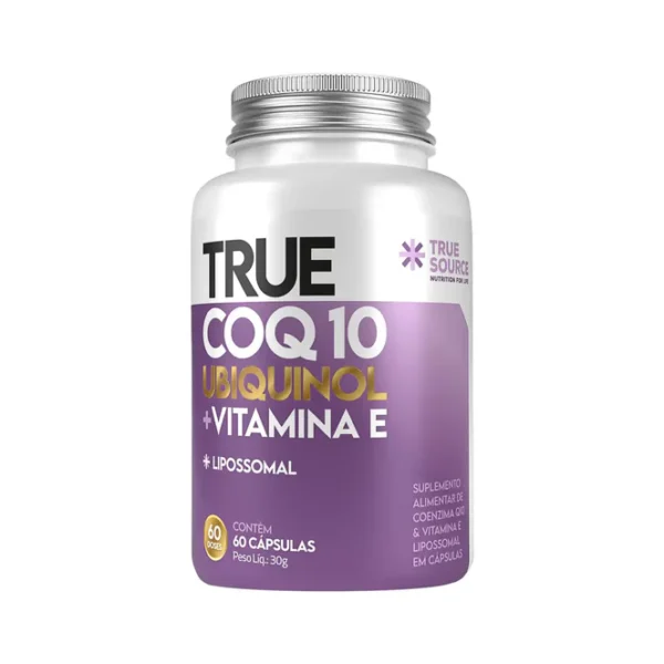 True CoQ10 Ubiquinol, Vitamina E, Lipossomal (60 Caps) - True Source