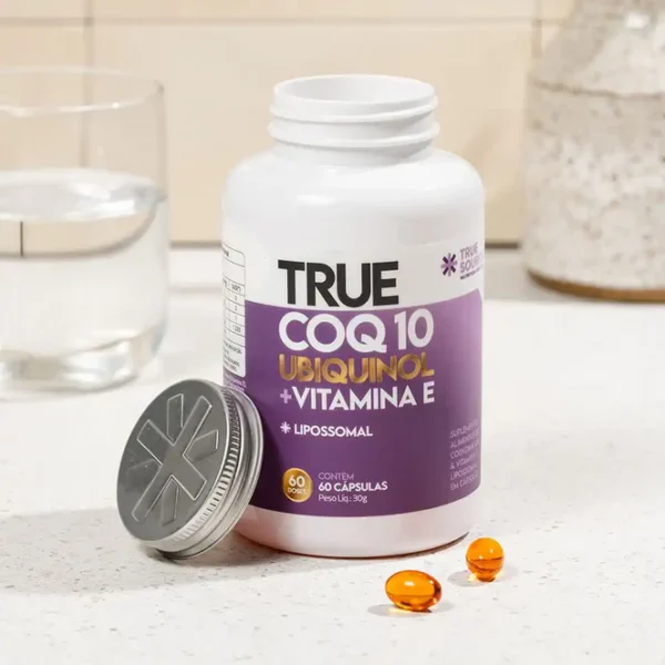 True CoQ10 Ubiquinol, Vitamina E, Lipossomal (60 Caps) - True Source - Imagem 3