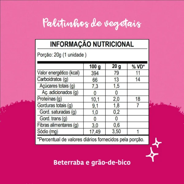 Palitinhos de Vegetais Orgânico (20g) - Papapá - Imagem 2