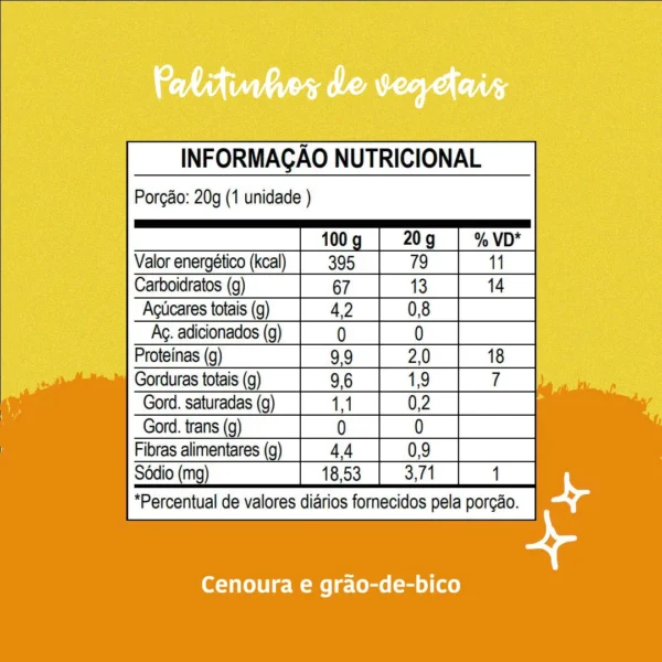 Palitinhos de Vegetais Orgânico (20g) - Papapá - Imagem 4