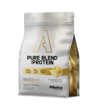 Pure Blend 100% Protein Lacto-Free (Pacote 1,814kg) Baunilha