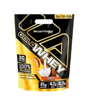 Gold Whey Concentrado (900g) Refil – Adaptogen